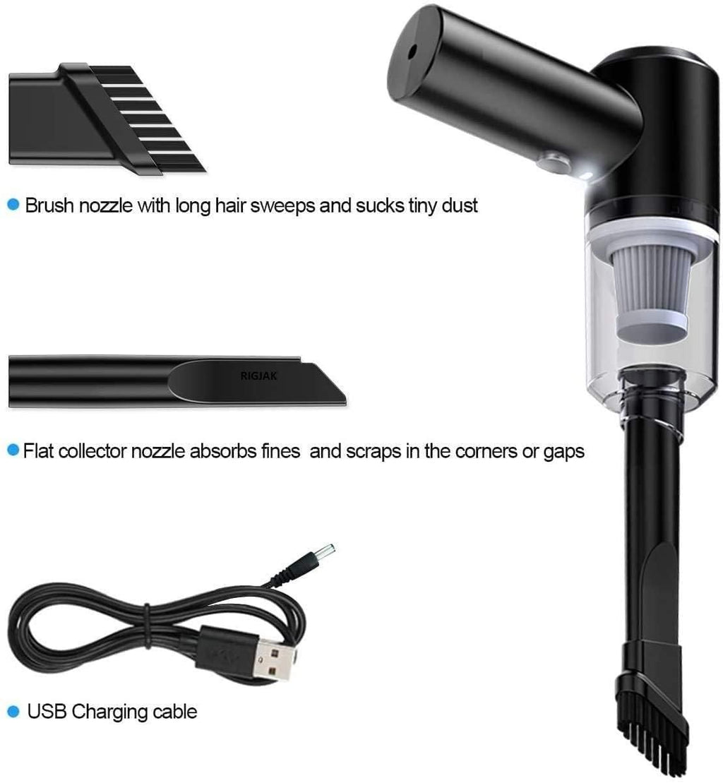 Portable Wireless Air Duster & Vacuum | Car, Keyboard, Home Cleaner